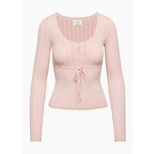 Aritzia Wilfred Precious Sweater in Pink
